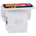 Porta Papel Higiênico De Parede Branco Com Tampa Zmt