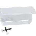 Porta Papel Higiênico De Parede Branco Com Tampa Zmt