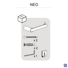 Porta Papel Higiênico de Parede Neo Sensea