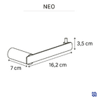 Porta Papel Higiênico de Parede Neo Sensea