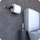 Porta Papel Higiênico De Parede Preto E Gold Empire