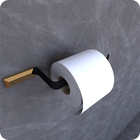 Porta Papel Higiênico De Parede Preto E Gold Empire