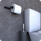 Porta Papel Higiênico De Parede Preto Fosco Empire