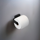 Porta Papel Higiênico Plástico de Parede Suspenso Preto Arthi