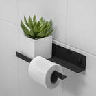 Porta Papel Higiênico Denver Cor Preto - Schmitt Aramados