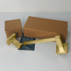 Porta Papel Higiênico Dourado Escovado Gancho Porta Toalha Ki