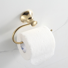 Porta Papel Higienico Dourado Linha Luxo Parede Banheiro