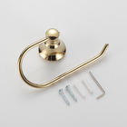 Porta Papel Higienico Dourado Linha Luxo Parede Banheiro