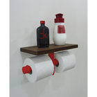 Porta Papel Higiênico Duplo Acessório Para Banheiro Papeleira