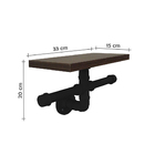 Porta Papel Higiênico Duplo Acessório Para Banheiro Papeleira