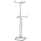 Porta Papel Higiênico Duplo De Chão Papeleira Em Aço Banheiro