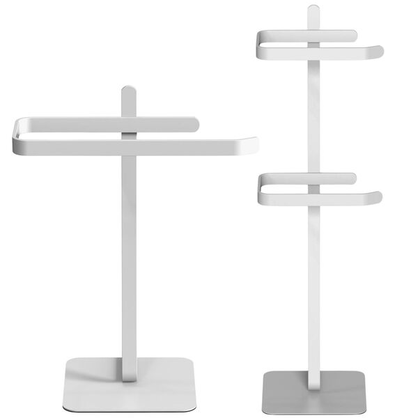 Porta Papel Higiênico Duplo E Toalha De Rosto Branco Oslo Un