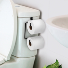 Porta Papel Higiênico Duplo para Caixa Acoplada Preto Arthi