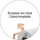 Porta Papel Higiênico Duplo Para Caixa Acoplada Suporte Luxo