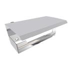 Porta Papel Higienico E Celular Papeleira Adesivo Inox Elg