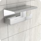 Porta Papel Higienico E Celular Papeleira Adesivo Inox Elg