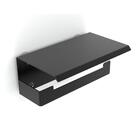 Porta Papel Higienico E Celular Papeleira Adesivo Preto Elg