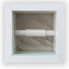 Porta Papel Higiênico Em Porcelanato Branco Carrara - Lomina