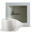 Porta Papel Higiênico Em Porcelanato Branco Carrara - Lomina