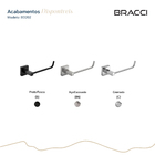 Porta Papel Higiênico Essence Aço Escovado