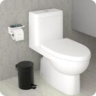 Porta Papel Higiênico Inox De Parede Banheiro Branco Max