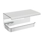 Porta Papel Higiênico Inox e Cromado De Parede Banheiro MAX