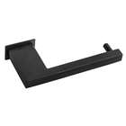 Porta Papel Higiênico Inox Preto Text.