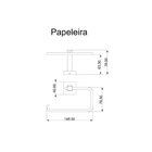 Porta Papel Higiênico Inox Square Sq12250 Ducon Metais Ouro F