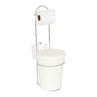 Porta Papel Higiênico Metal e Plástico Simples Premium Sensea