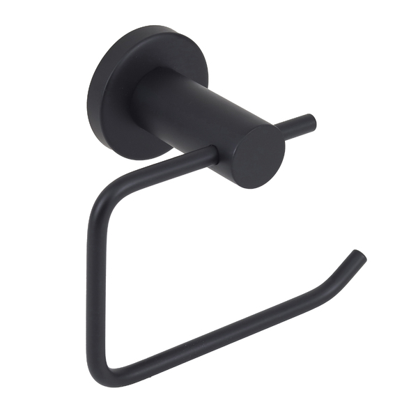 Porta Papel Higiênico Metal Parede Preto Prática Stoc