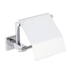 Porta Papel Higiênico Metal Simples Atrio Prata Fani