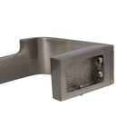 Porta Papel Higiênico Parede Metal Grafite Escovado Simples Essence Fani