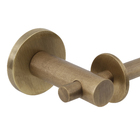 Porta Papel Higiênico Parede Metal Simples Ouro Velho Agata/Tusne Fani