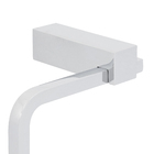 Porta Papel Higiênico Metal Parafuso ou Adesivo Simples Prata Reia Sensea