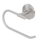 Porta Papel Higiênico Metal Parafuso ou Adesivo Simples Prata Suite Sensea