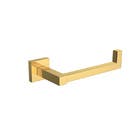 Porta Papel Higiênico Metal Simples Gold Brilhante Quadratta Deca