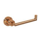 Porta Papel Higiênico Metal Simples Red Gold Brilhante Slim Deca