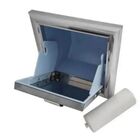 Porta Papel Higienico Papeleira 17x18cm Embutir Parede Aço In