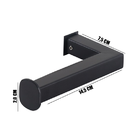 Porta Papel Higiênico Papeleira De Parede Banheiro  14cm Em A