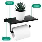 Porta Papel Higiênico Papeleira Modelo Suporte Liso Alumínio