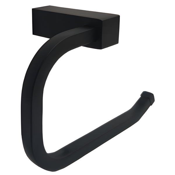 Porta Papel Higiênico Papeleira Preto Fosco Acessórios Para B