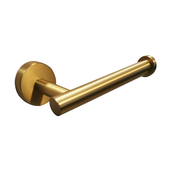 Porta Papel Higiênico Papeleiro Redondo Inox Dourado