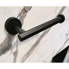 Porta Papel Higiênico Papeleiro Redondo Inox Preto