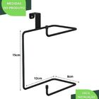 Porta Papel Higiênico Para Caixa Acoplada Duplo Preto U.arm