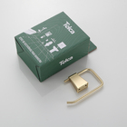 Porta Papel Higienico Parede Dourado Escovado Luxo Metal