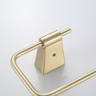 Porta Papel Higienico Parede Dourado Escovado Luxo Metal