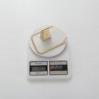 Porta Papel Higienico Parede Dourado Escovado Luxo Metal