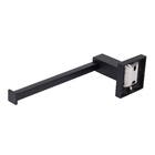 Porta Papel Higinico Preto Fosco de Metal Parafuso Square Stoc