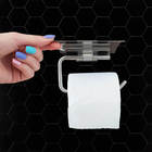 Porta Papel Higiênico Quadrado Parede Banheiro Papeleira Inox