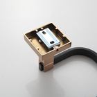 Porta Papel Higienico Quadrado Preto e Rose Parede de Banheiro